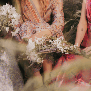 frauen mit Blumen